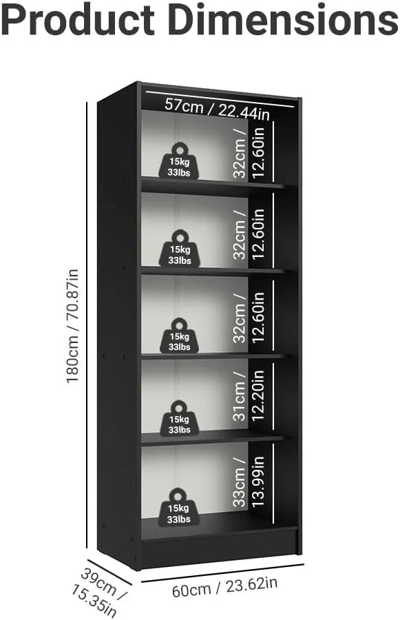 Kitchen Pantry Storage Cabinet 2 Door with Shelves