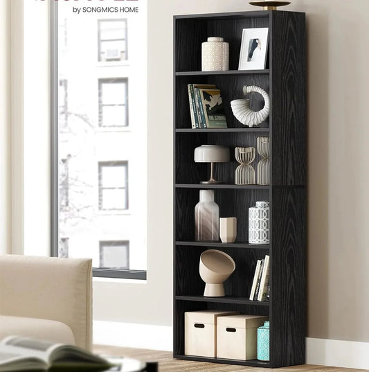 Bookshelf, 6-Tier Bookcase, Book Shelf, Storage Shelf