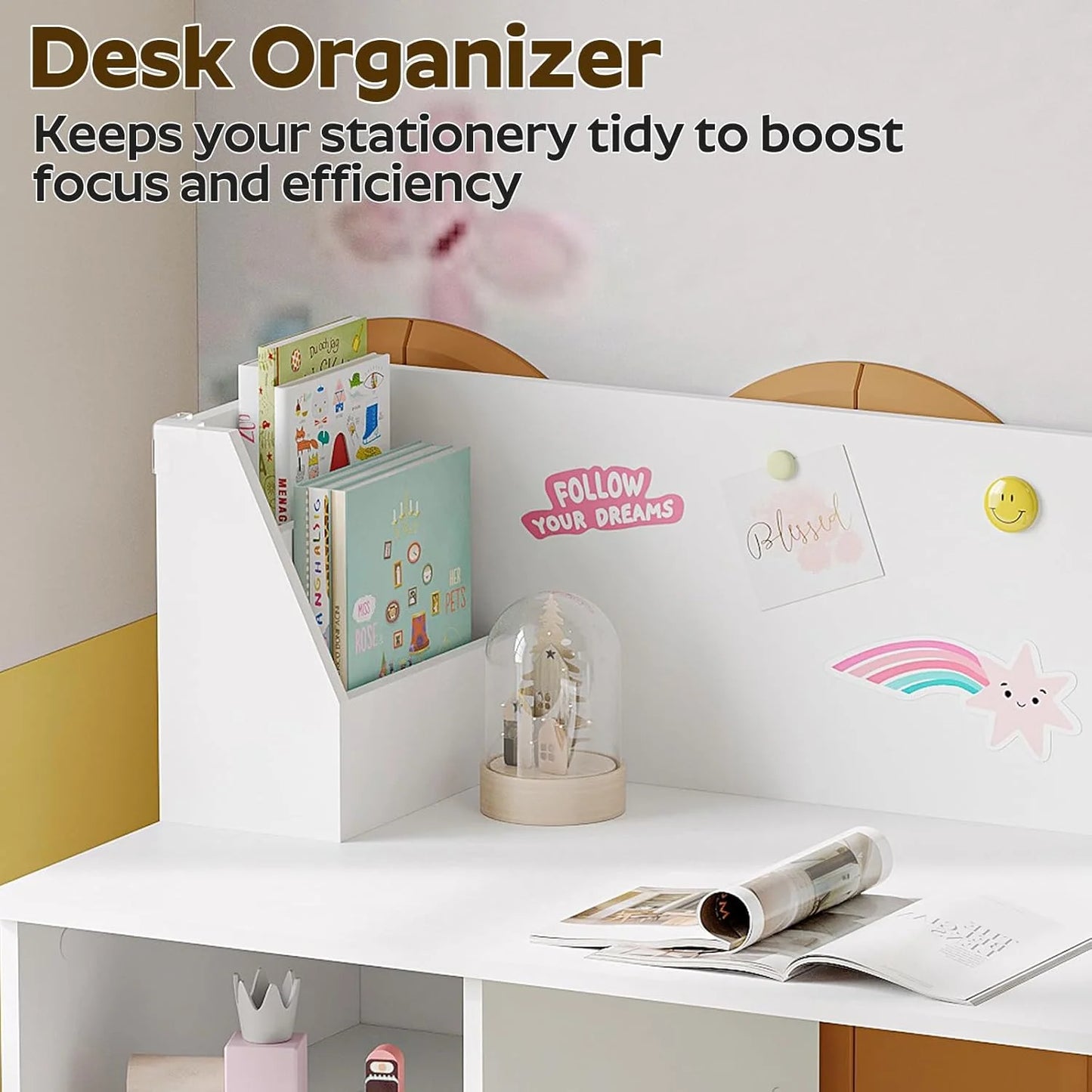 Kids Desk, Student Writing Table 3-8 Years Girls Boys