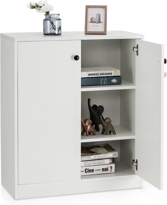 2-Door Storage Cabinet, Modern Floor Cabinet