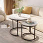 Round Coffee Table Side Table Set of 2 End Tables